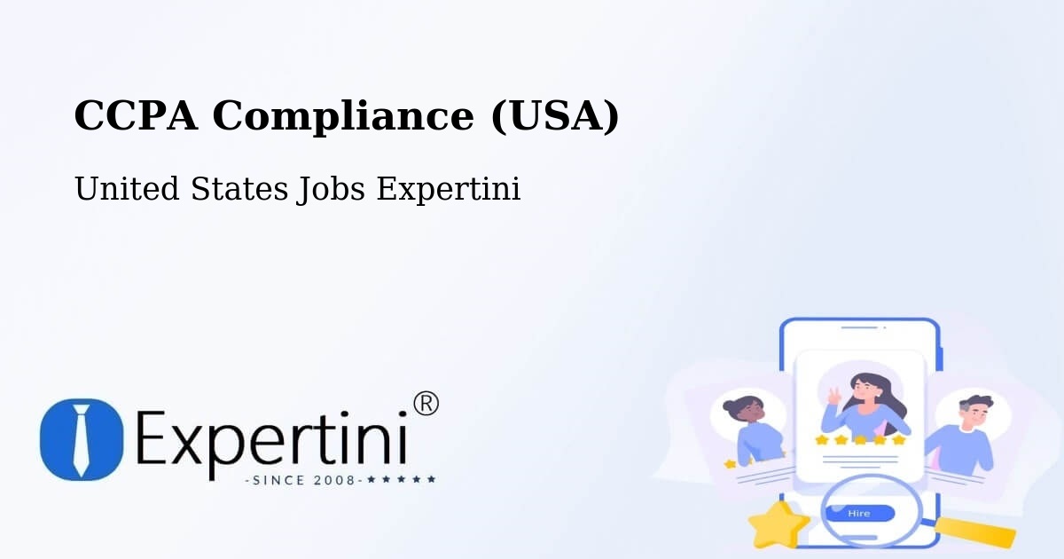 CCPA Compliance (USA) - United States Jobs Expertini
